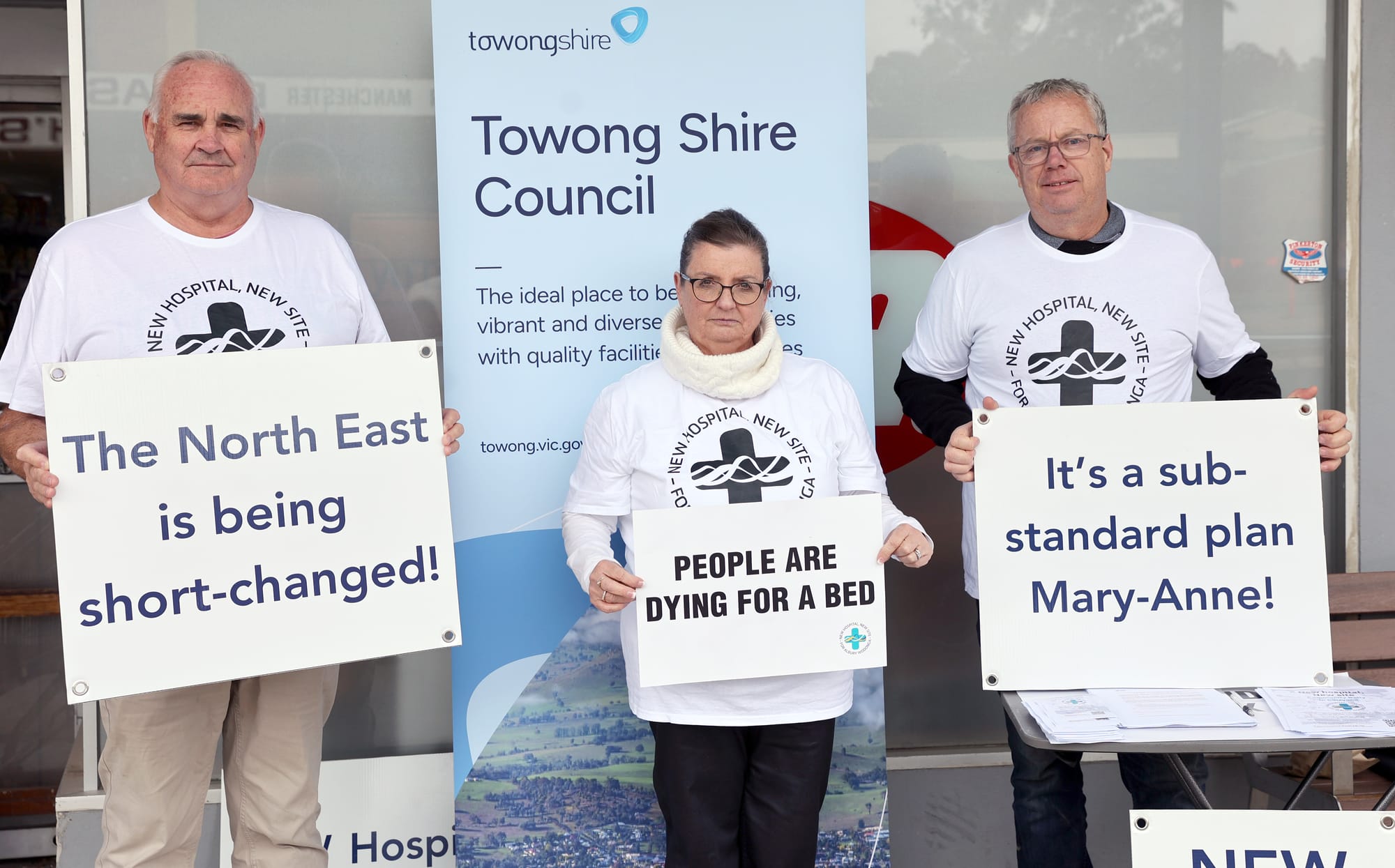 Council drives hospital protest