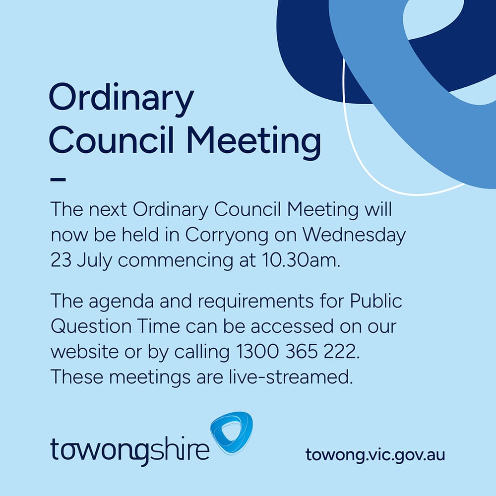 Towong Shire Council Meeting post image
