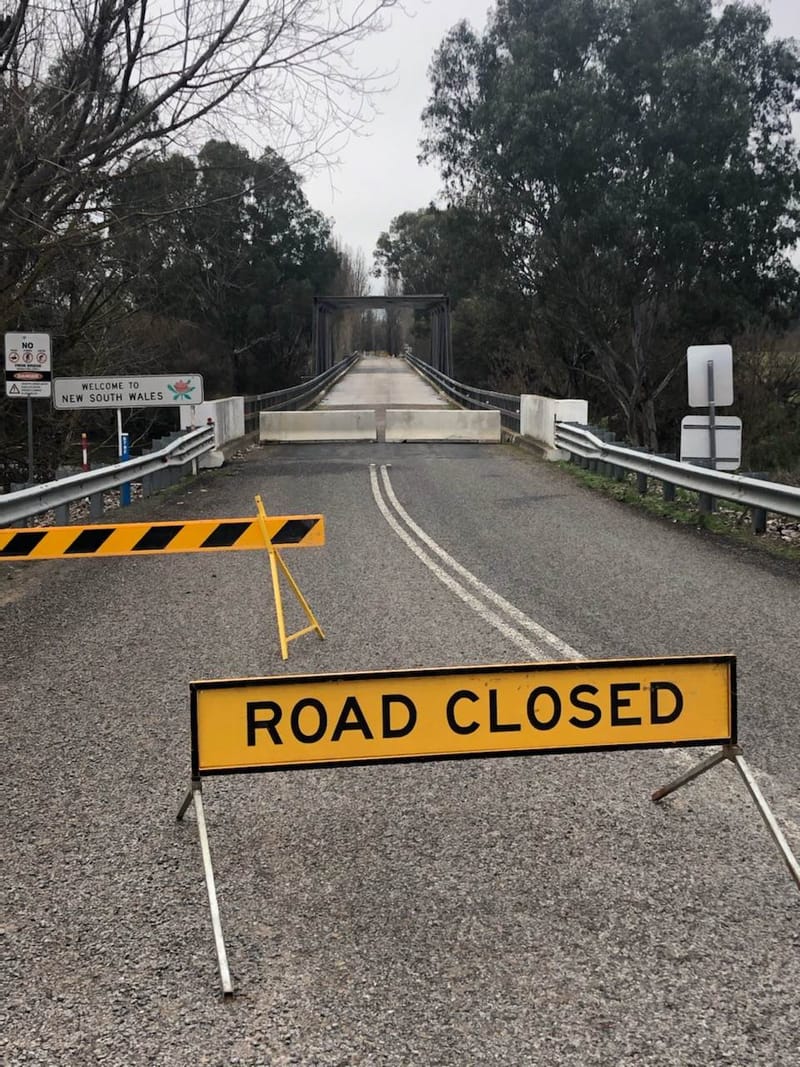 Tintaldra bridge crossing remains closed post image